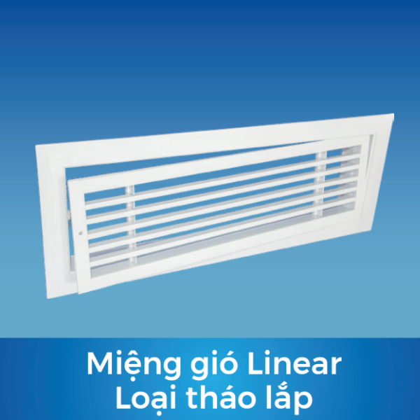 Miệng gió linear loại tháo lắp