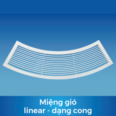 Miệng gió linear loại cong